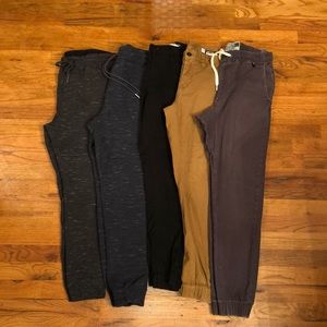 MENS JOGGERS PANTS & SWEATS 30 S LOT OF 5 PACSUN